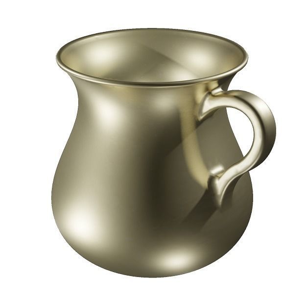 Brass Water Jug Low-poly 3D model_1