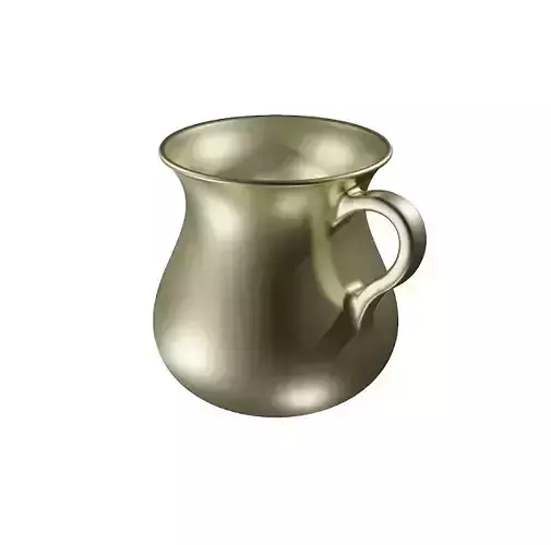 Brass Water Jug Low-poly 3D model