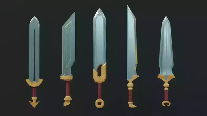 Low Poly Swords Pack