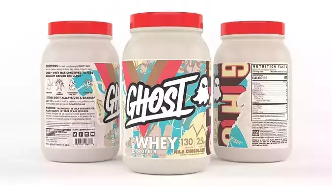 Protein Powder 3D model