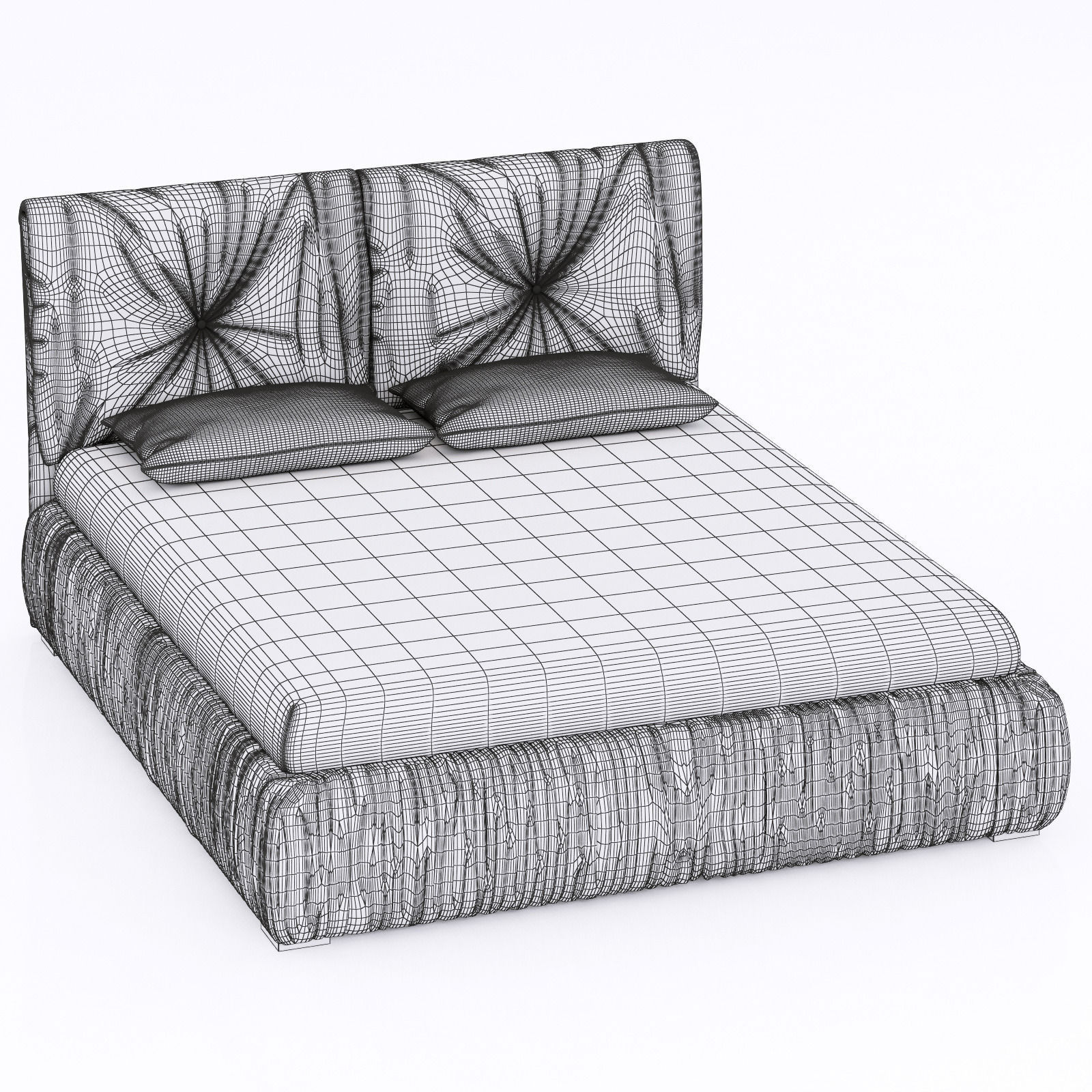 Orizzonti Sharpei bed 3D model_7