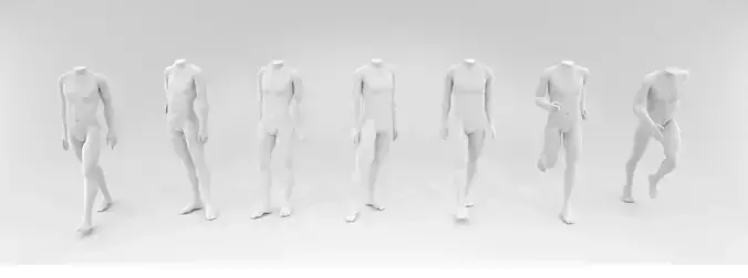headless male fashion mannequin bundle