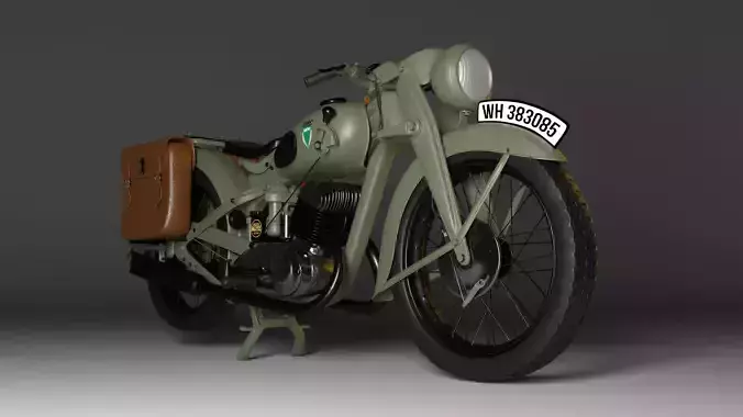 Motorcycle wwii vintage