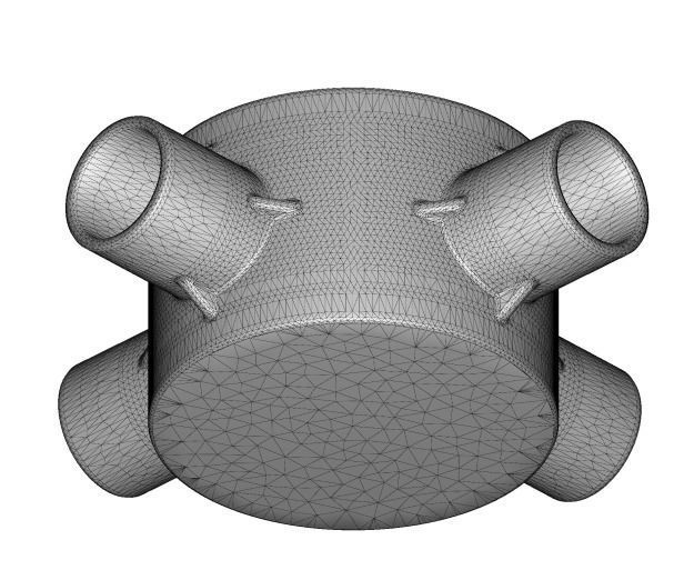 Classic Electrical Junction Box Low-poly 3D model_4