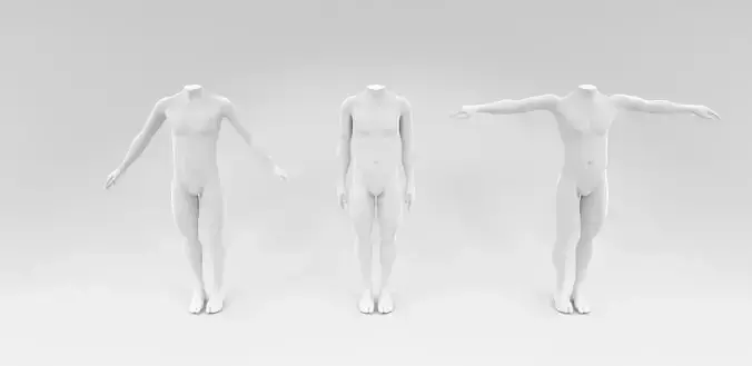 headless male fashion mannequin fitting set 