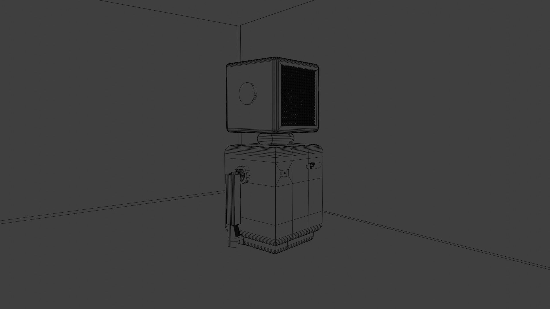 robot - cyberpunk Low-poly 3D model_6
