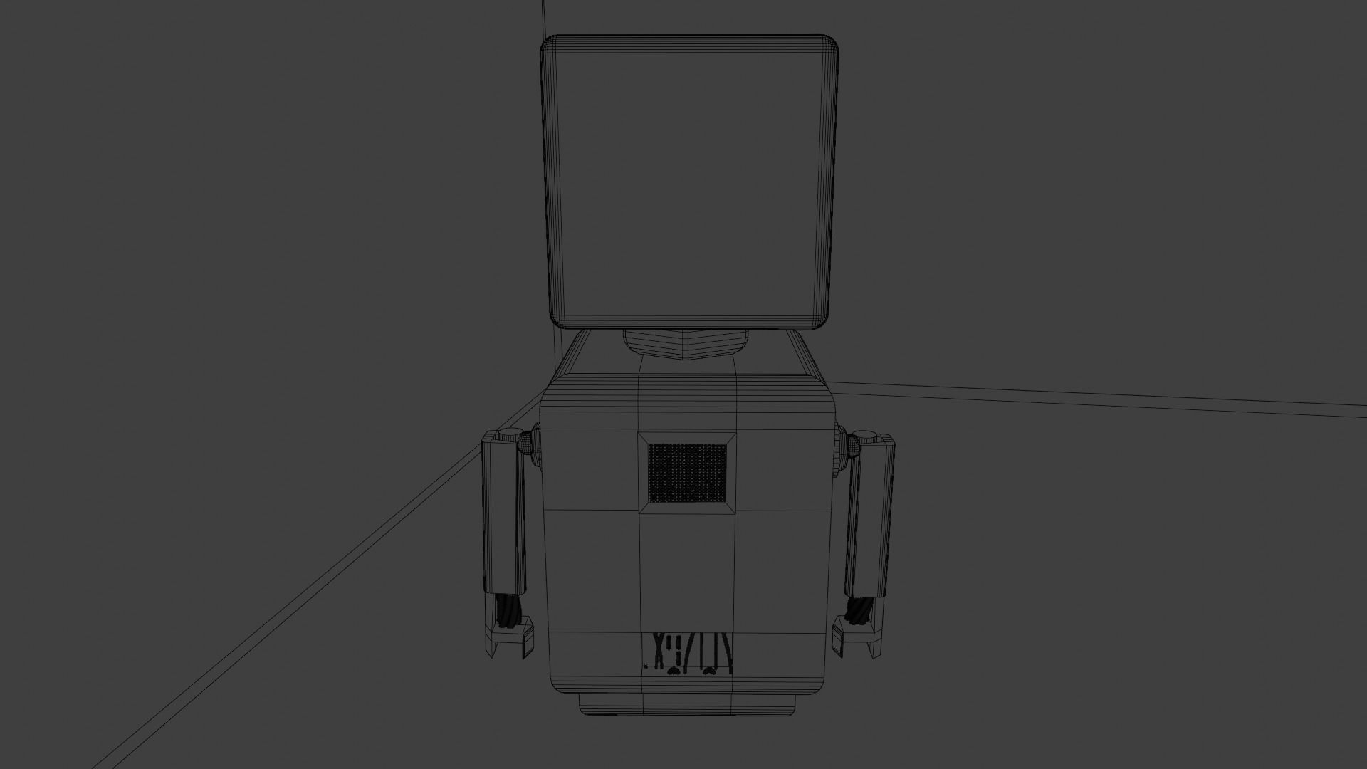 robot - cyberpunk Low-poly 3D model_8