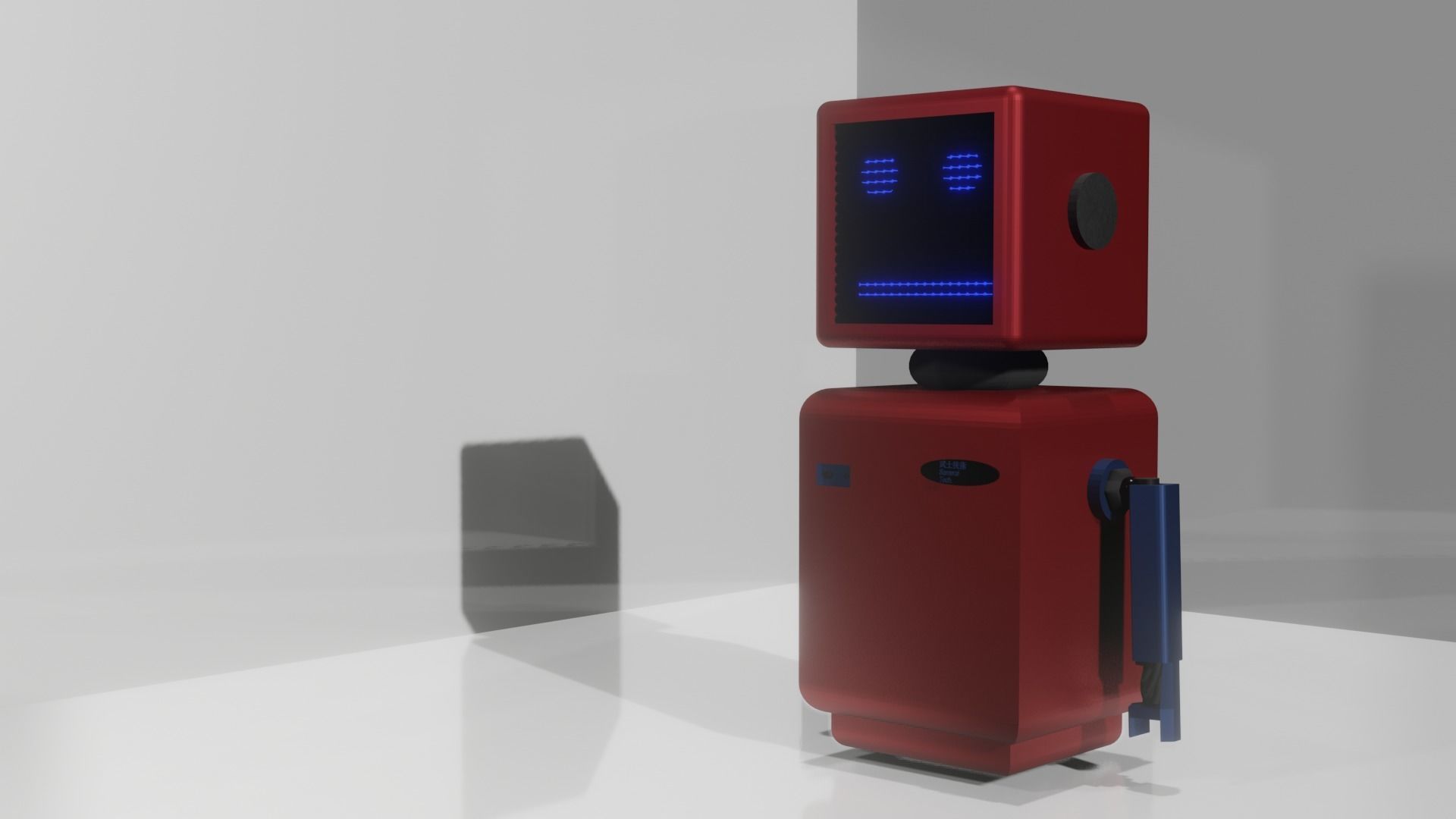 robot - cyberpunk Low-poly 3D model_1