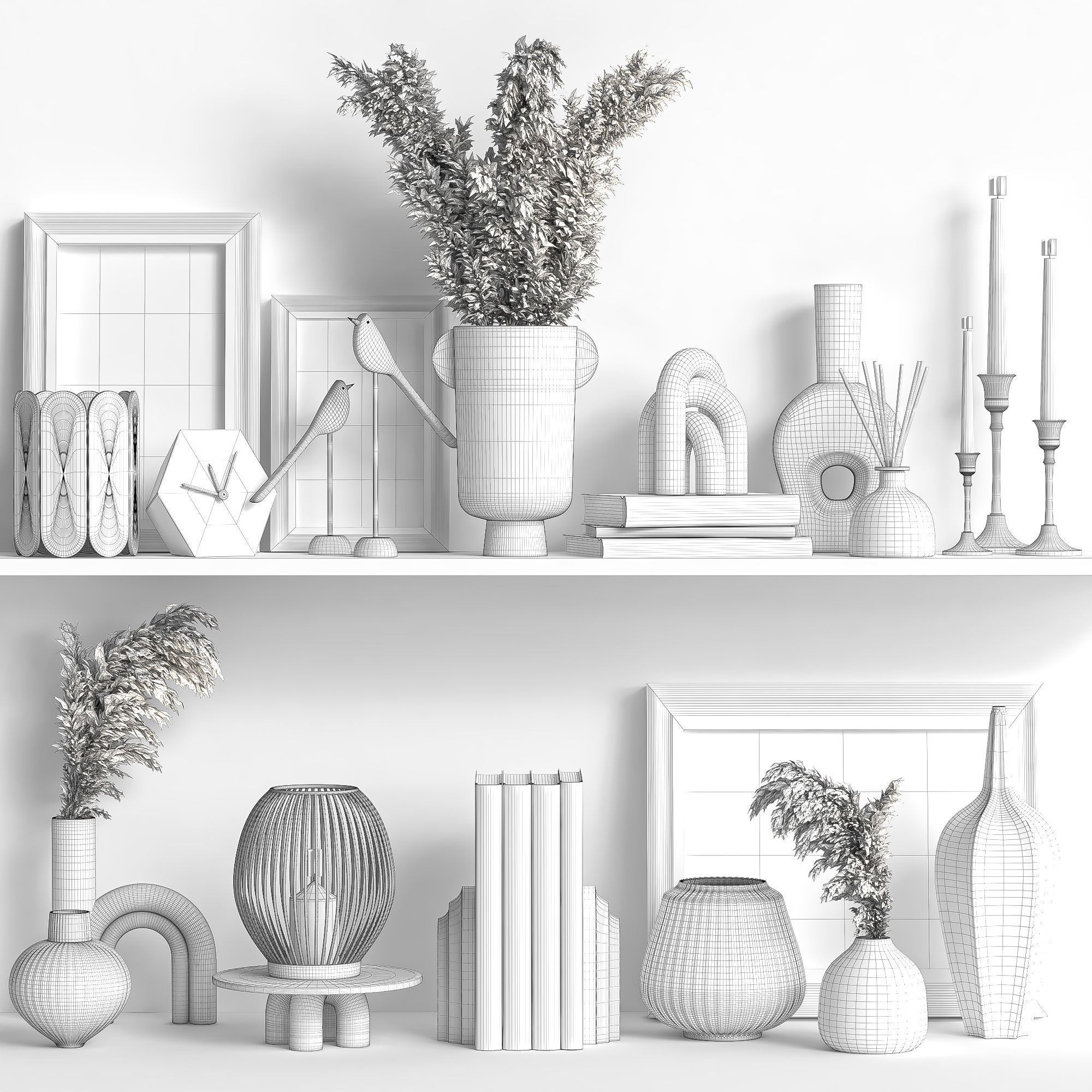 Decorative set 11 3D model_5