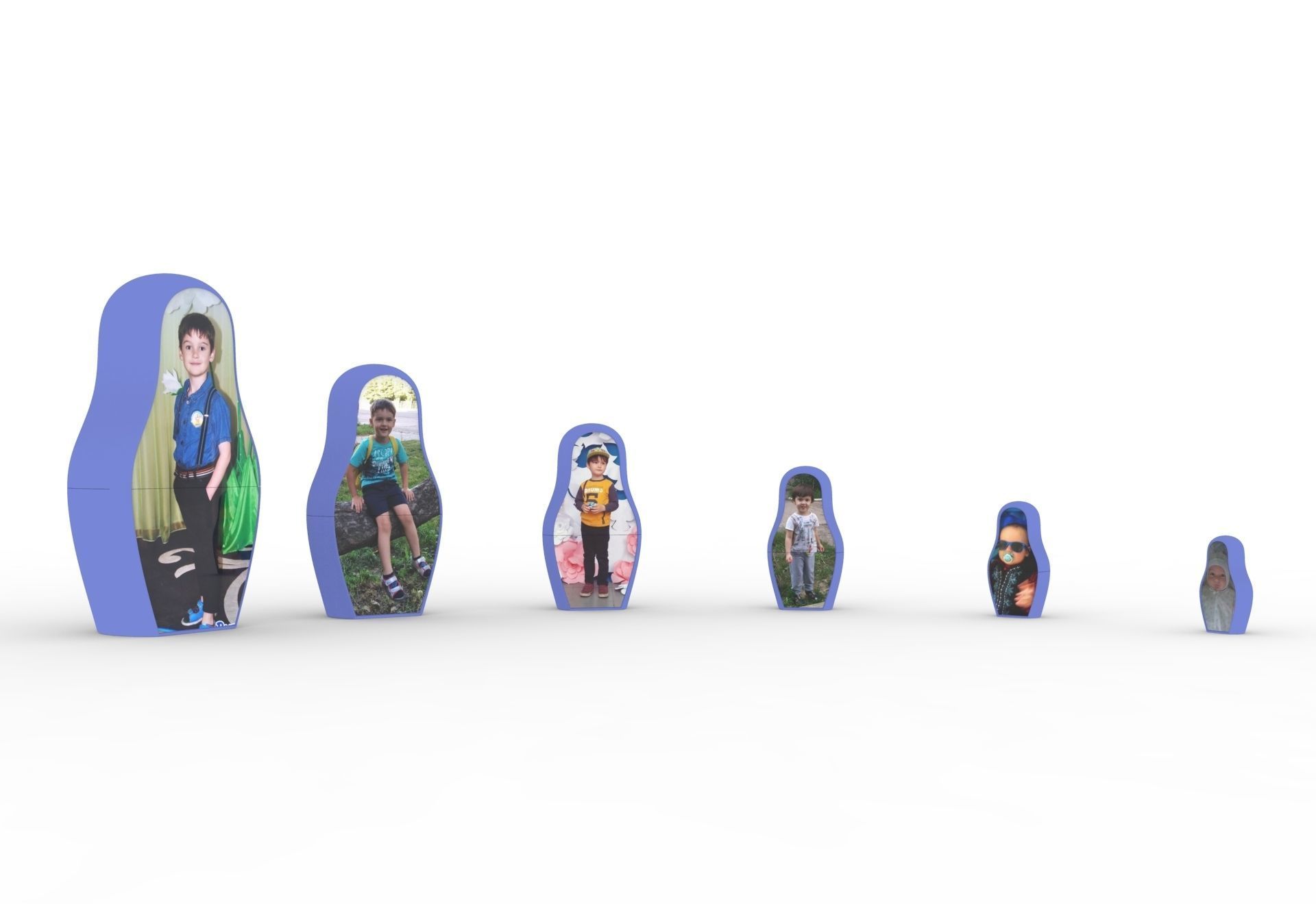 Matryoshka customized 3D print model_2