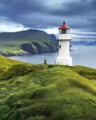 Lighthouse on the island PBR low-poly game ready Free low-poly 3D model