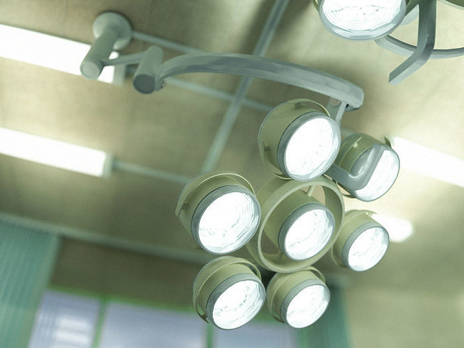 Operating lamp 01 3D model