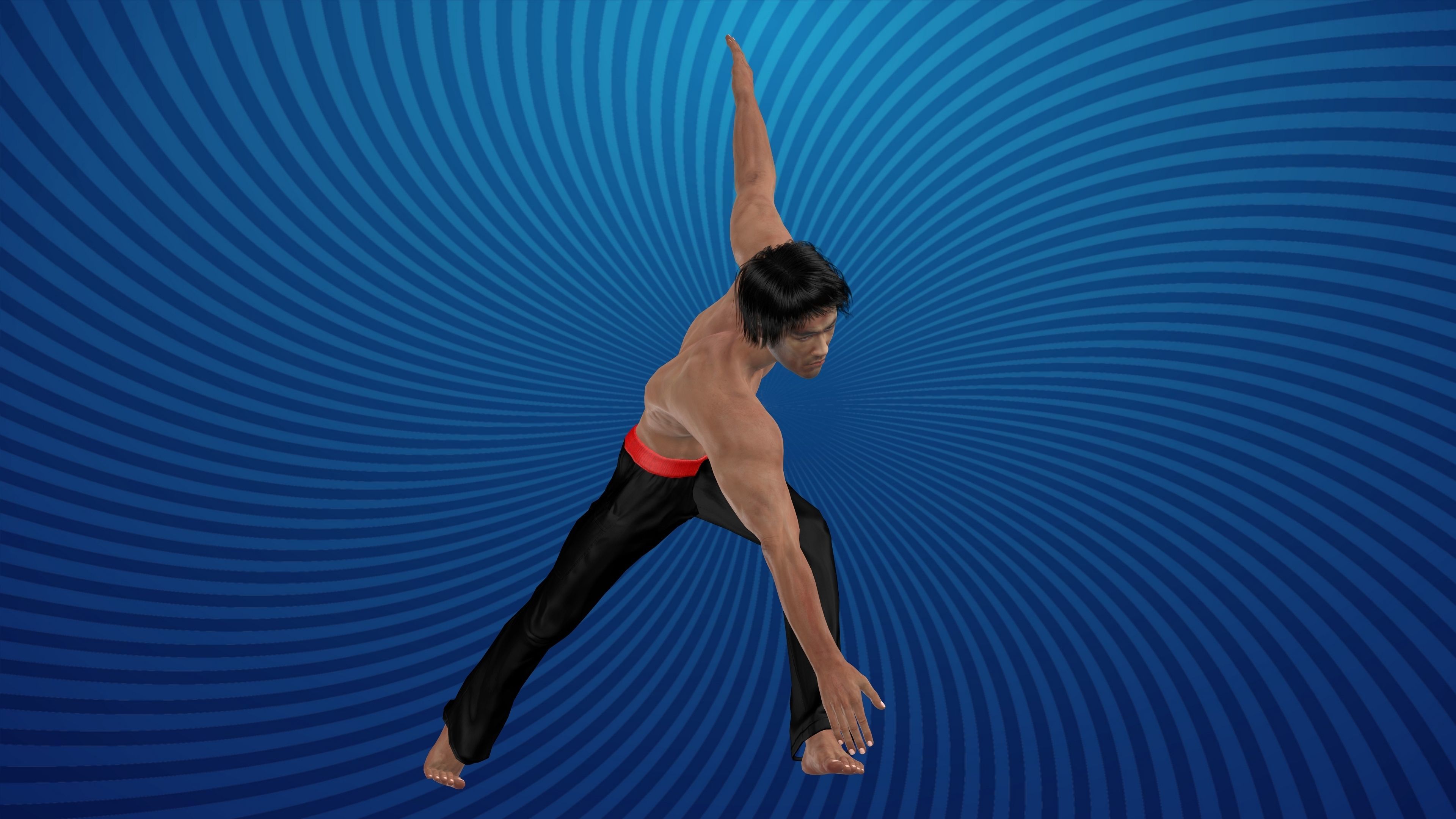 Bruce Lee with Animation 3D model_9