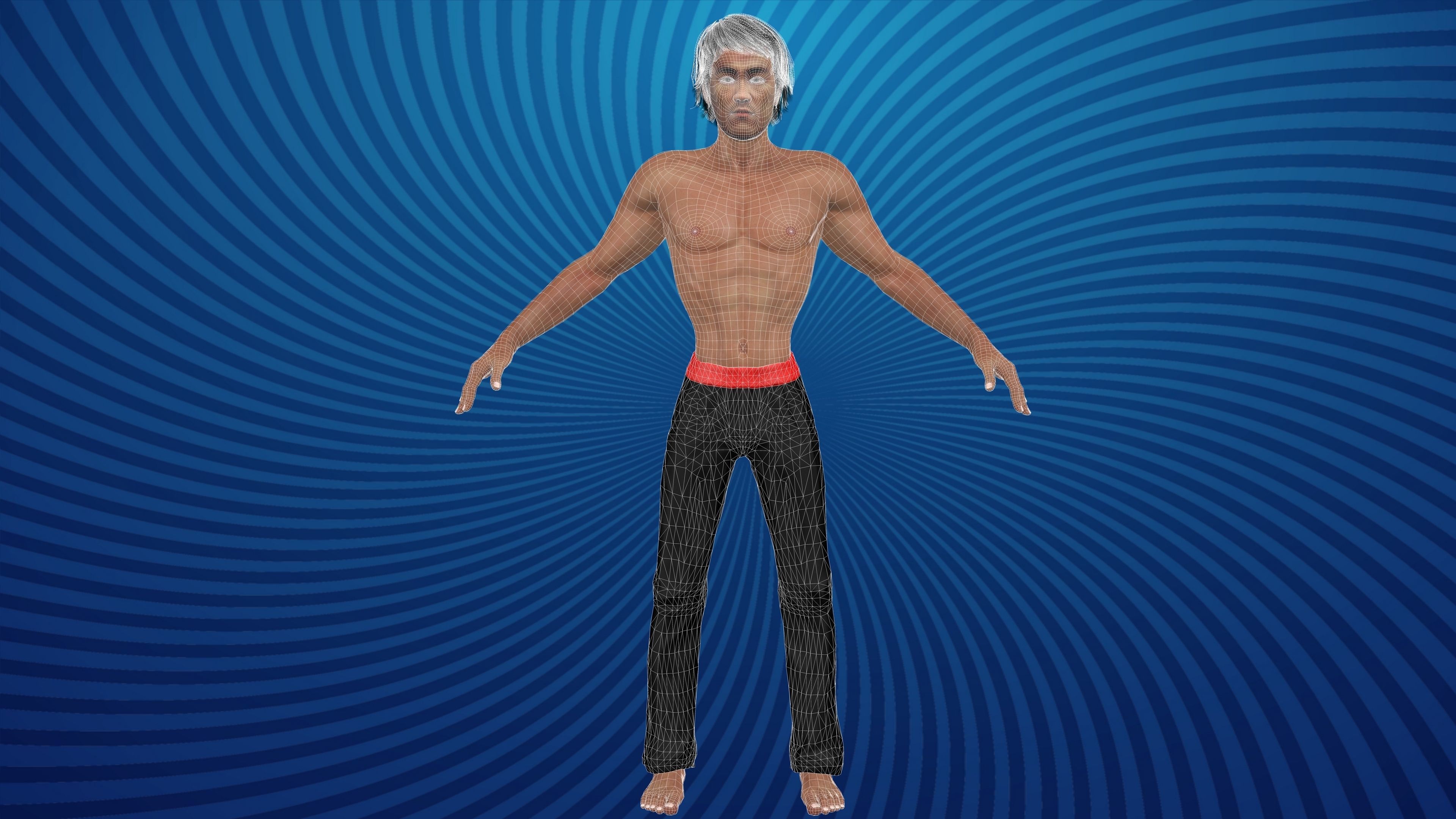 Bruce Lee with Animation 3D model_13