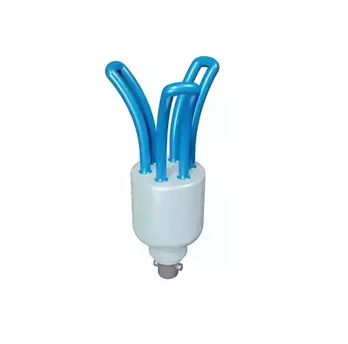 Cartoon CFL Bulb Low-poly 3D model