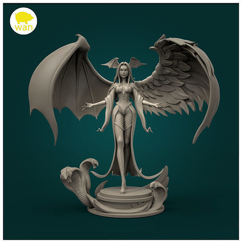 The daughter of angels and demons 3D print model
