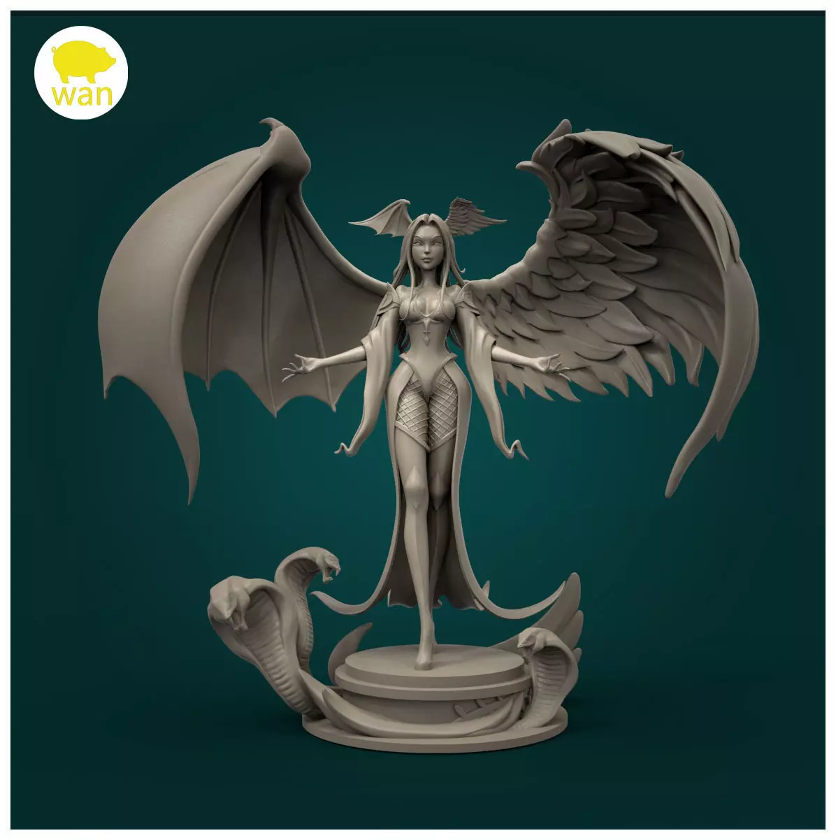 The daughter of angels and demons 3D print model_0