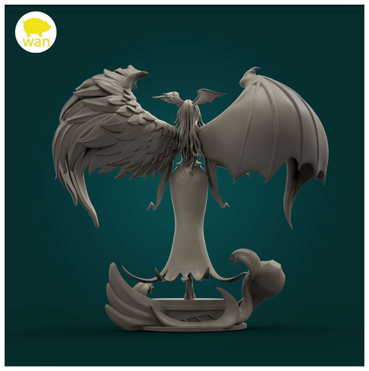 The daughter of angels and demons 3D print model_3