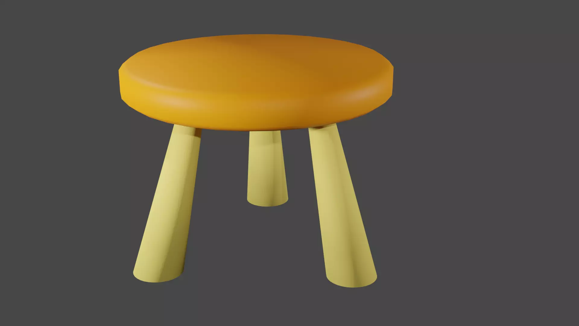Stool or footstool  Free low-poly 3D model_0