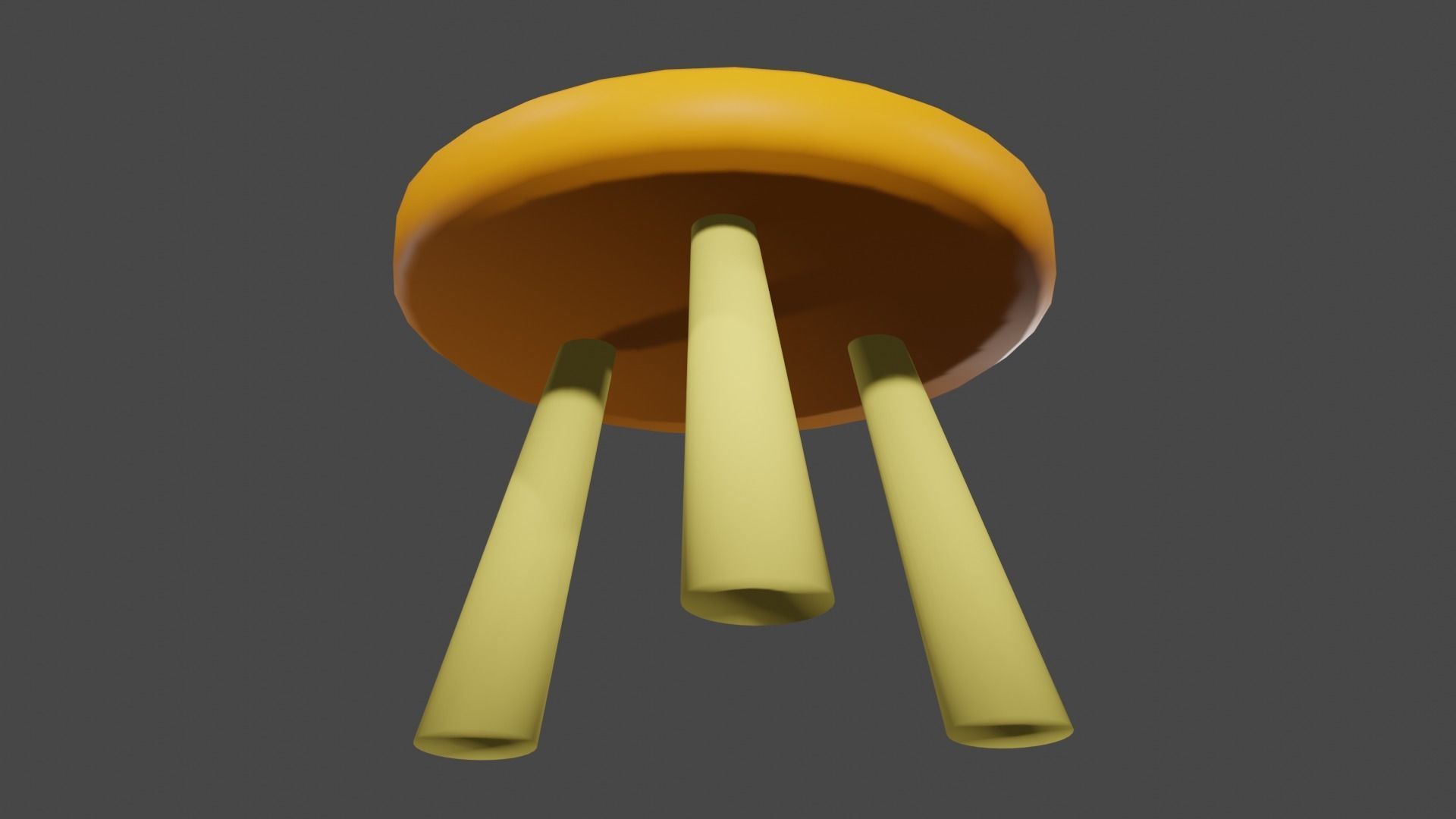 Stool or footstool  Free low-poly 3D model_2