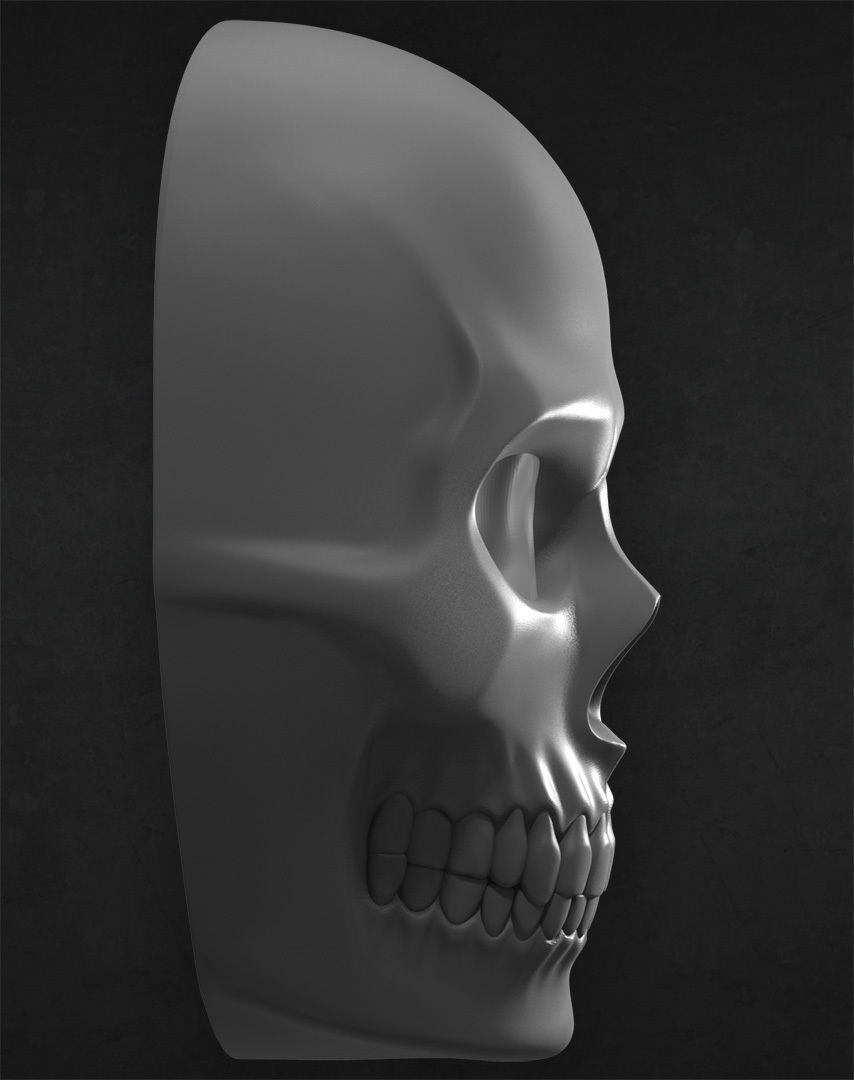 Skull Mask 3D print model_4