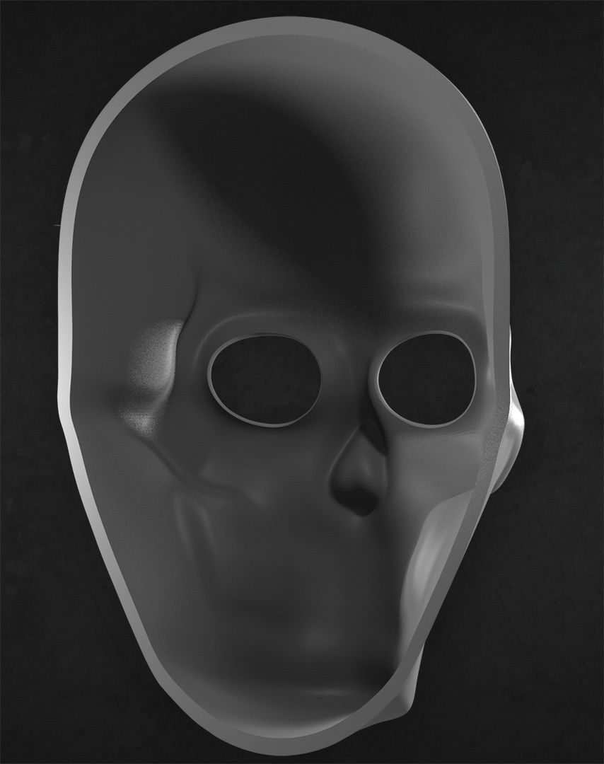 Skull Mask 3D print model_5