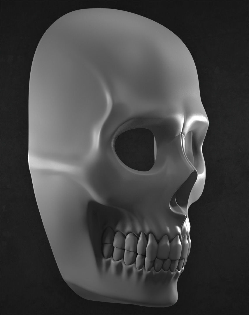 Skull Mask 3D print model_2