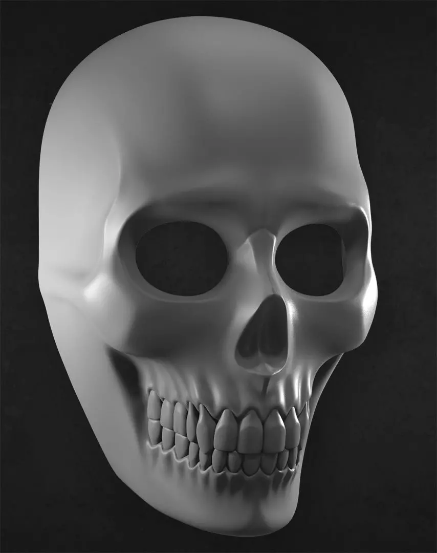 Skull Mask 3D print model_0