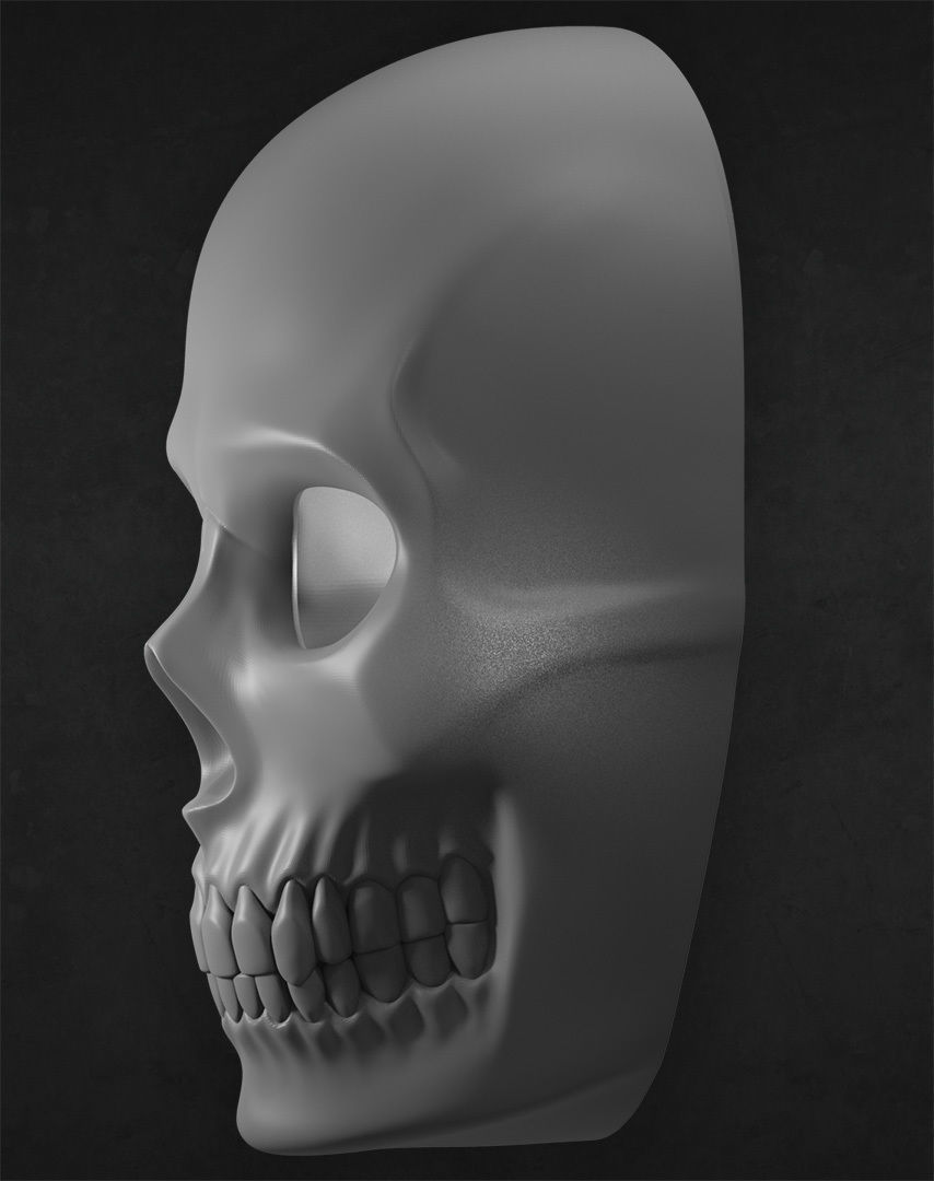 Skull Mask 3D print model_3