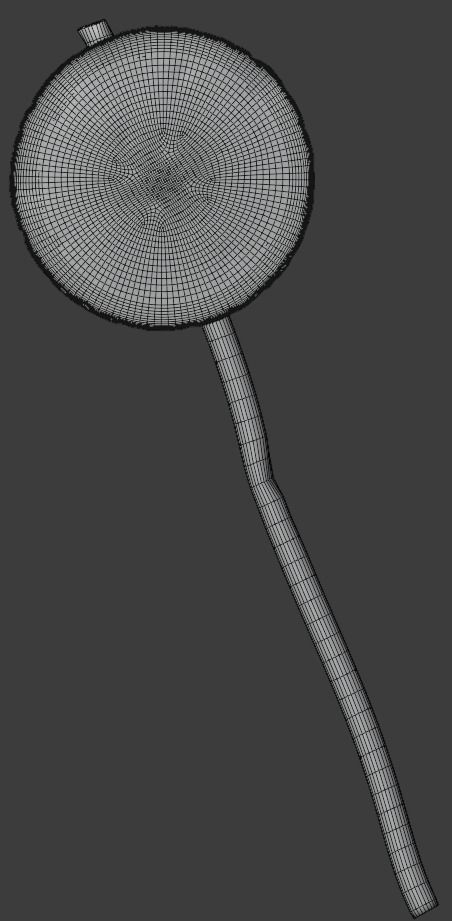 Caution radiation Procedural textures in Blender Low-poly 3D model_8