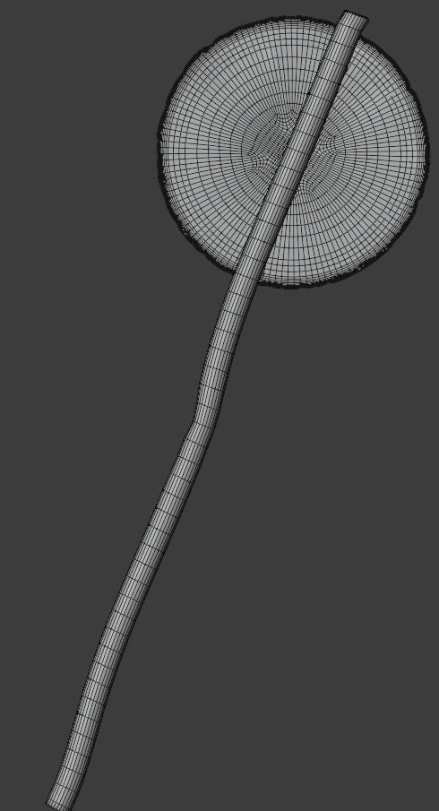 Caution radiation Procedural textures in Blender Low-poly 3D model_9