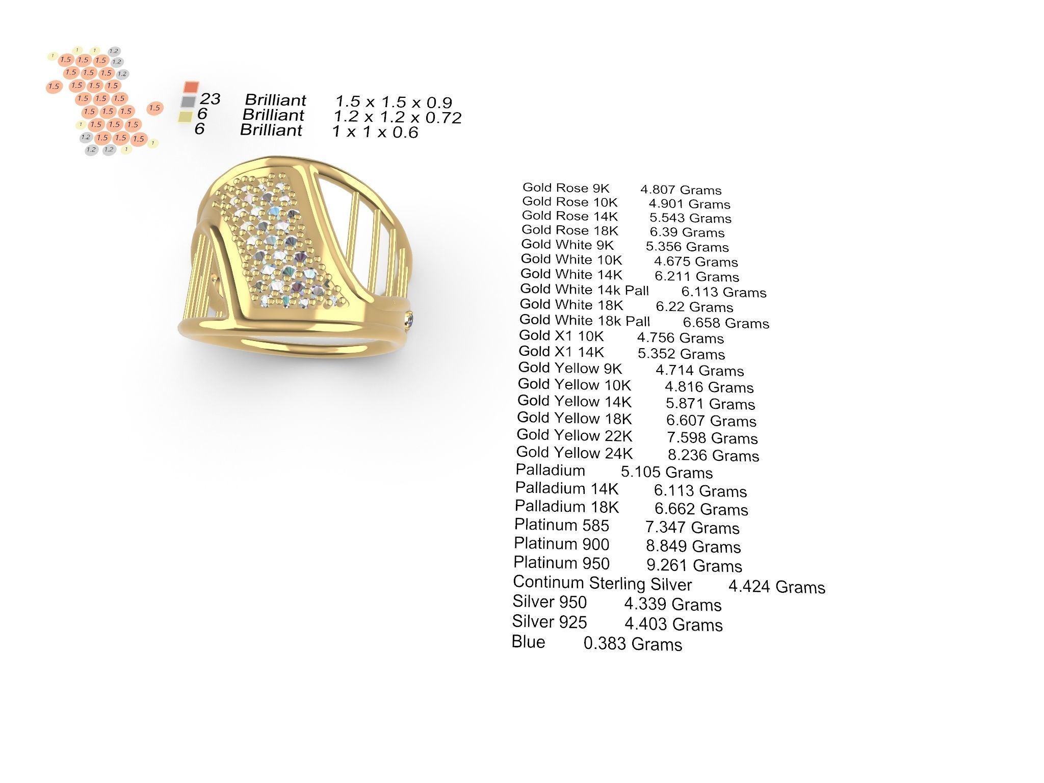 Harp ring stl file verified 3D print model_8