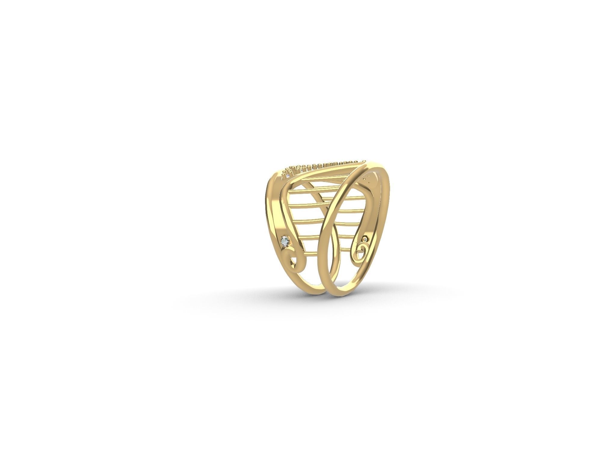 Harp ring stl file verified 3D print model_15