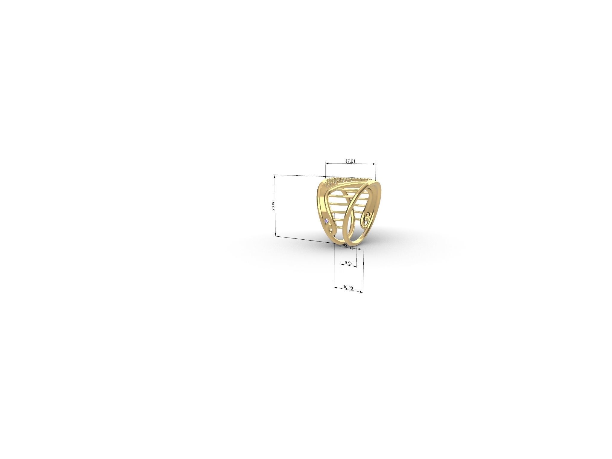 Harp ring stl file verified 3D print model_23