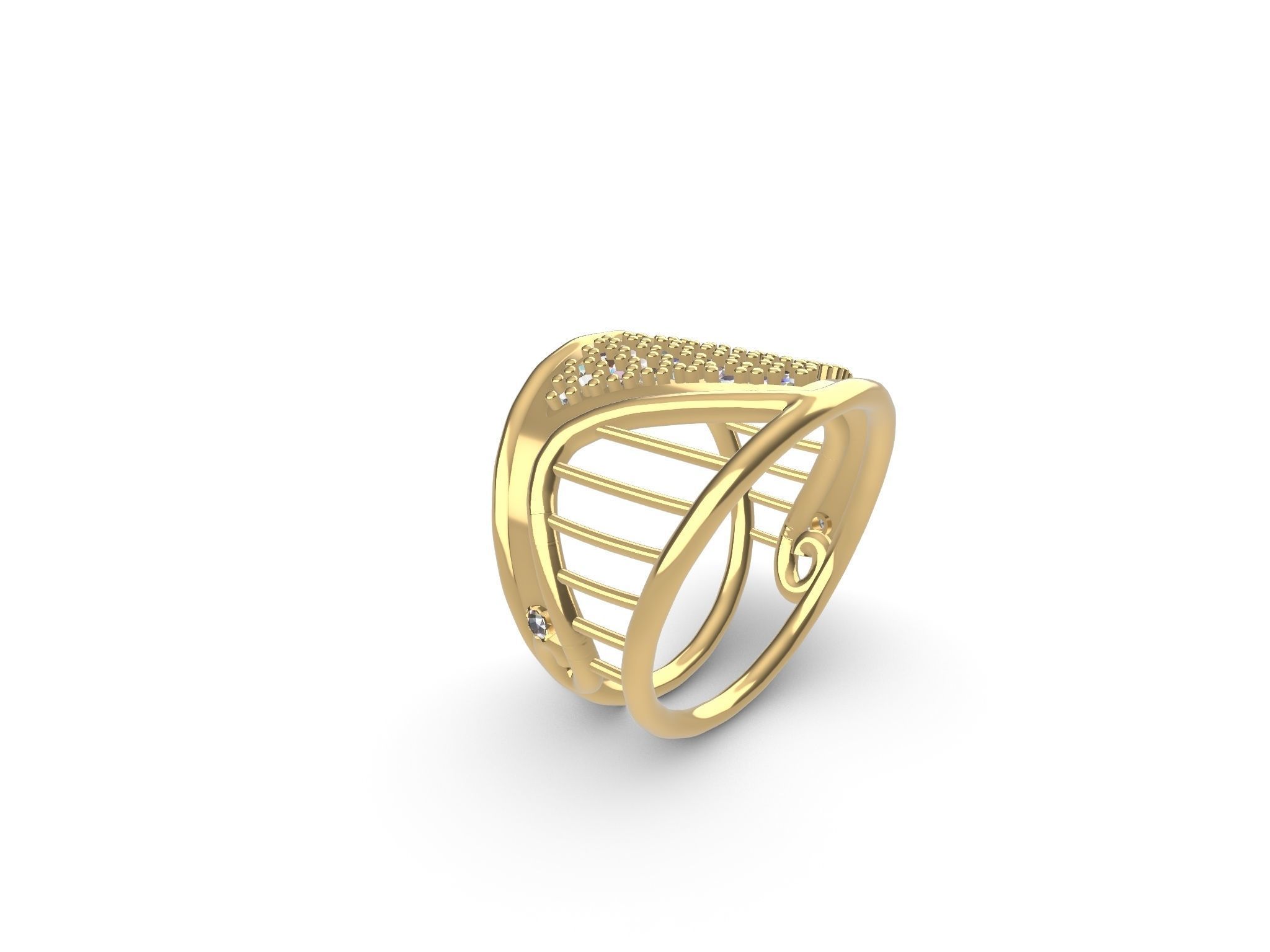 Harp ring stl file verified 3D print model_2