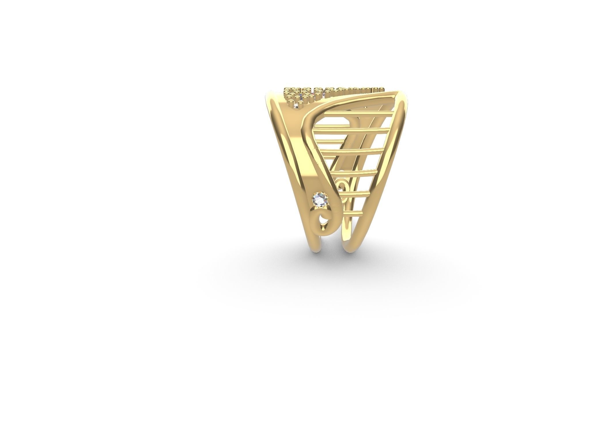 Harp ring stl file verified 3D print model_9