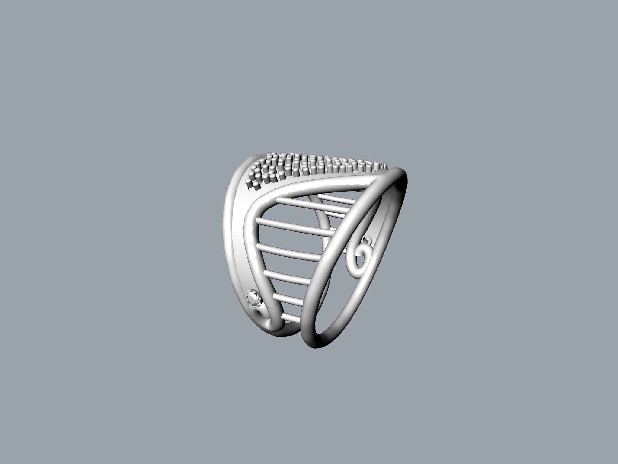 Harp ring stl file verified 3D print model_16