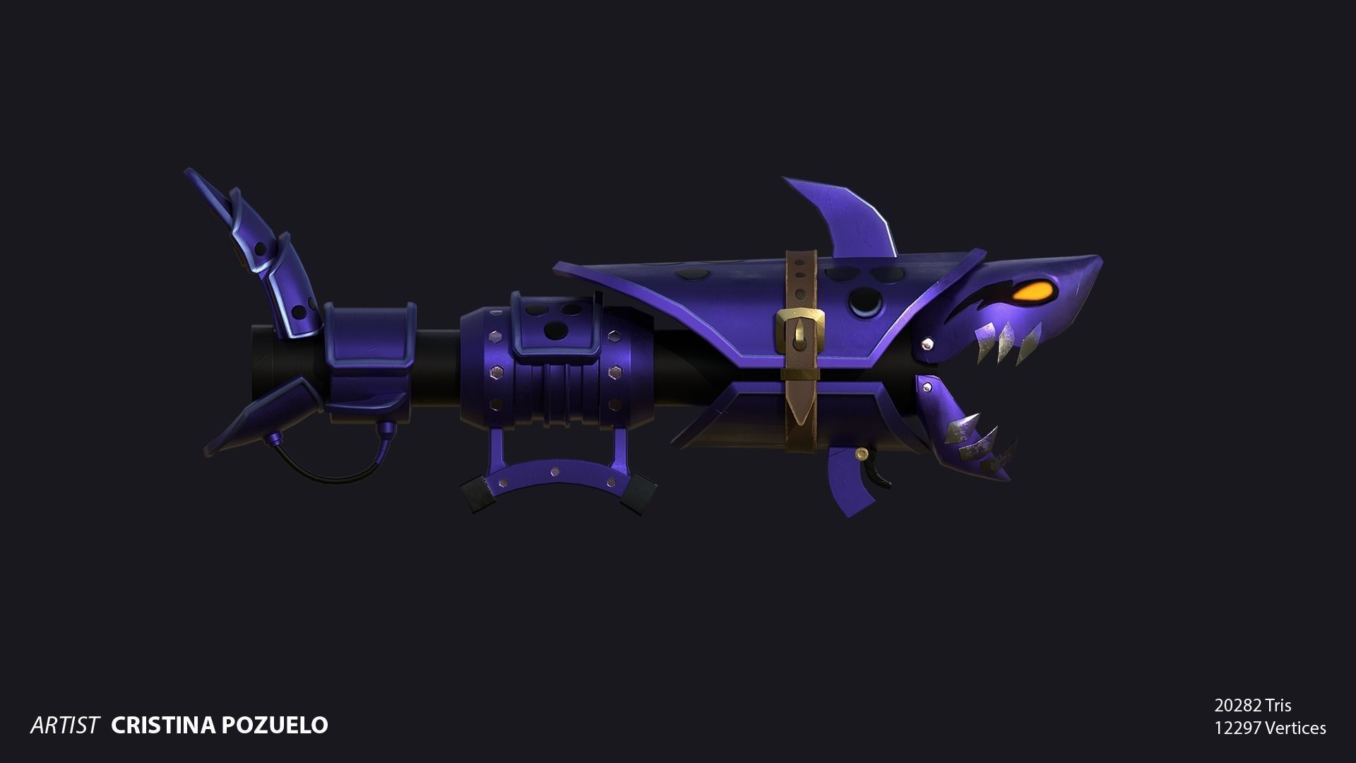 FISHBONES spaceship Low-poly 3D model_4