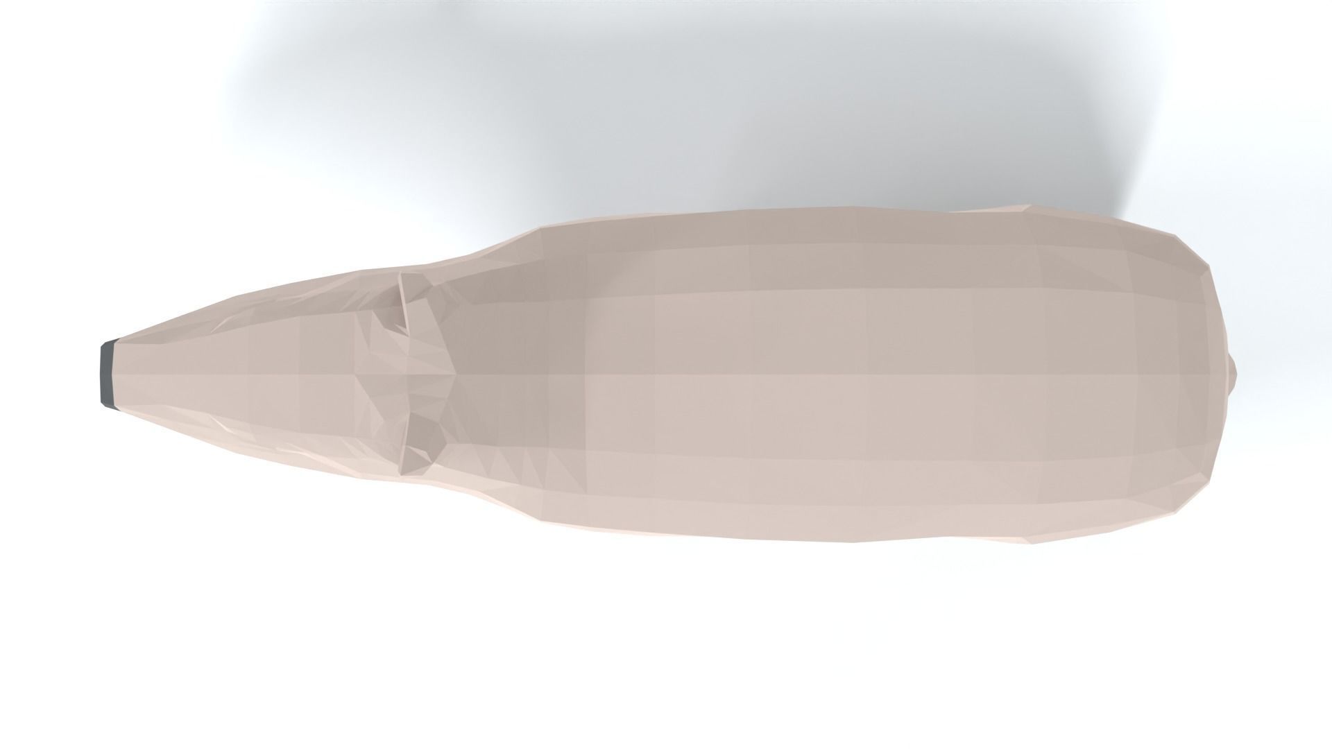 Low Poly Cartoon Capybara Low-poly 3D model_8