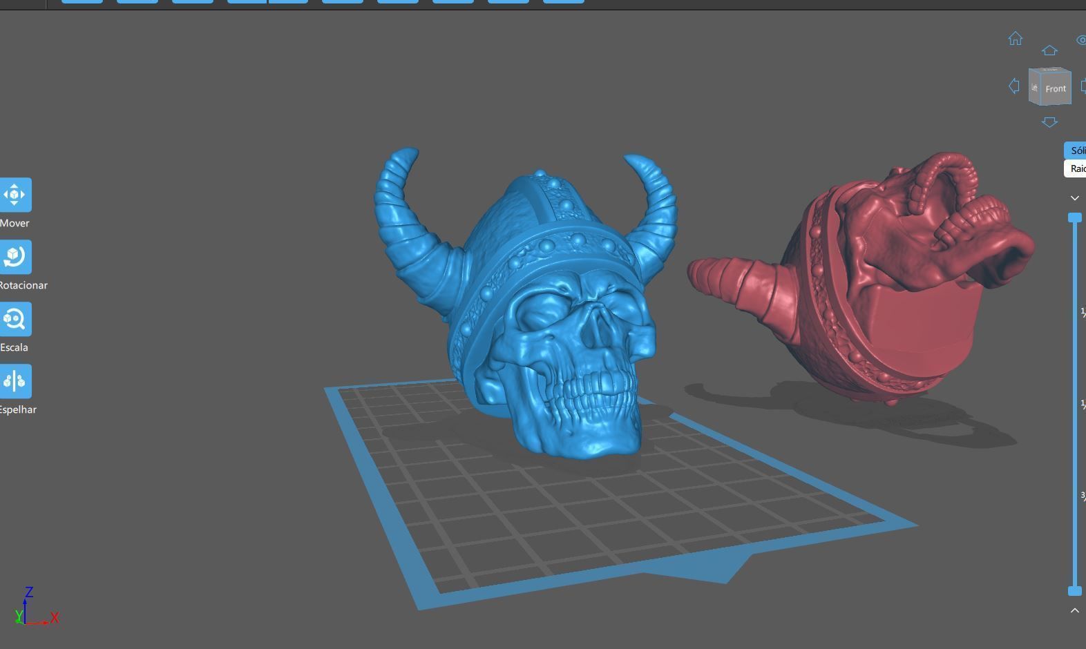Viking Skull 3D Print  Mythic L 3D print model_15