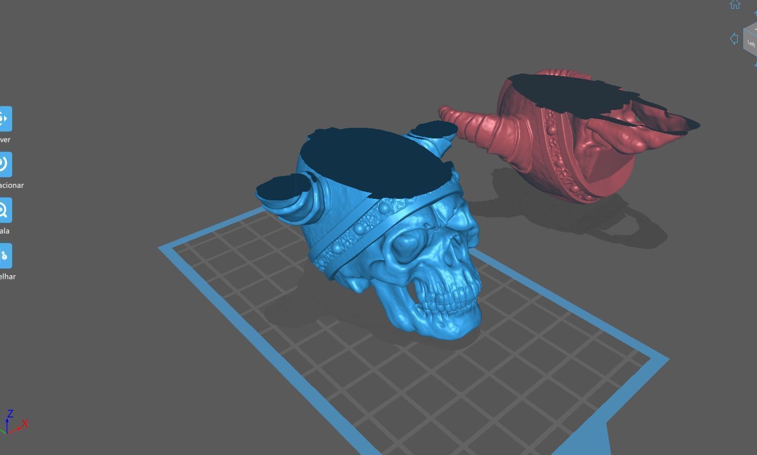 Viking Skull 3D Print  Mythic L 3D print model_16
