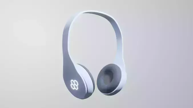 Headphones 3D bluetooth headset 3D model