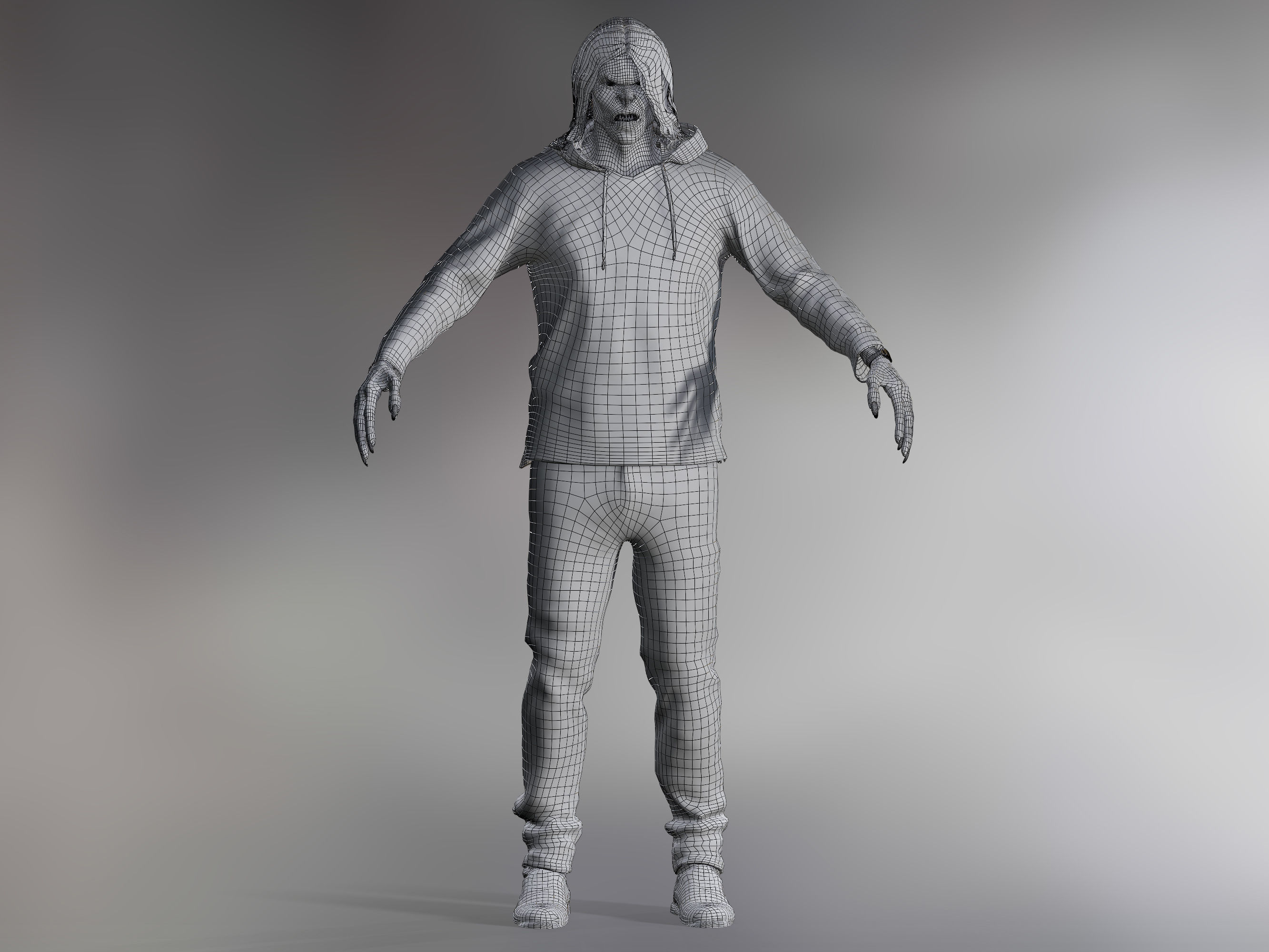 Morbius Low-poly 3D model_7