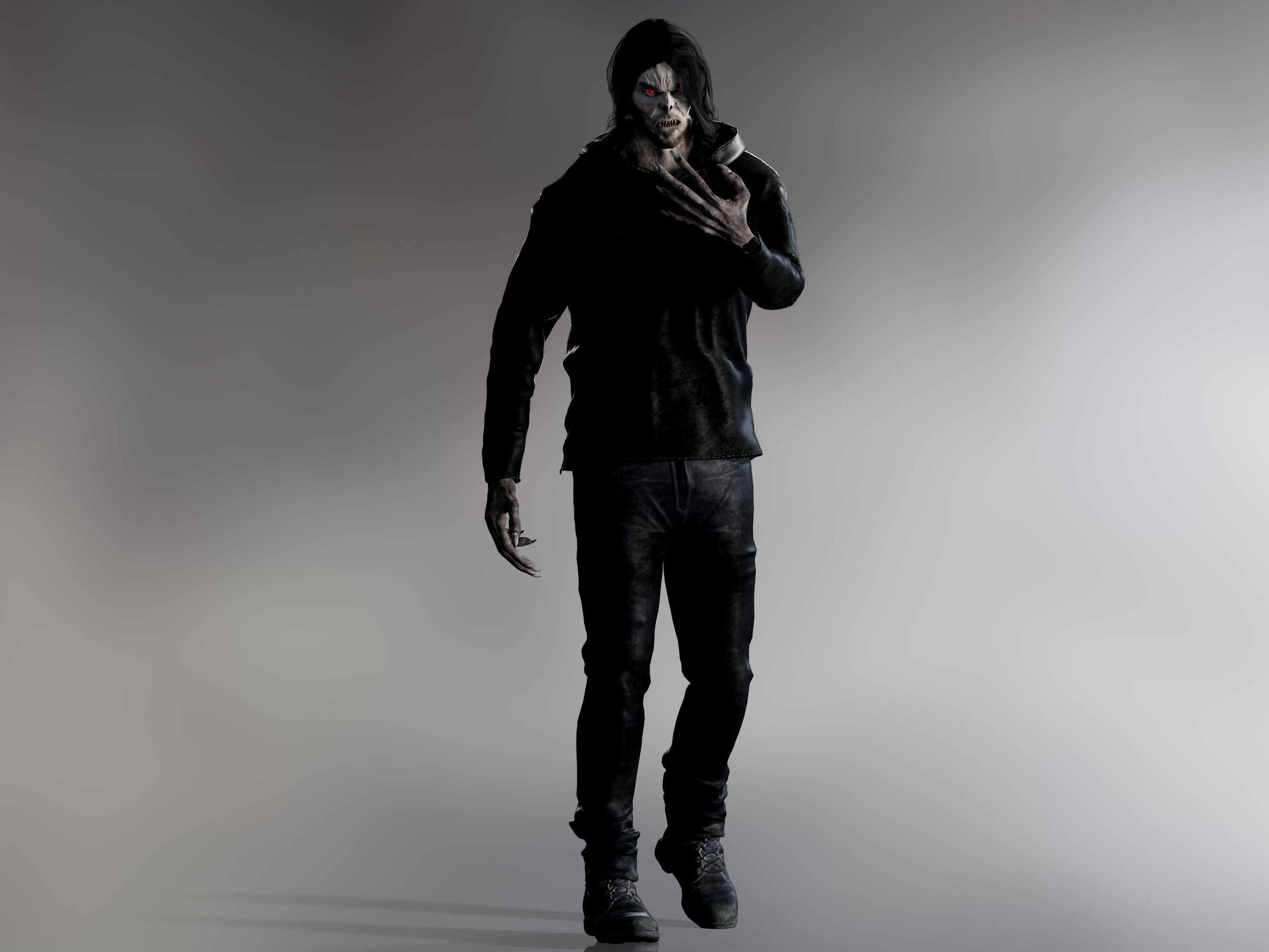 Morbius Low-poly 3D model_1