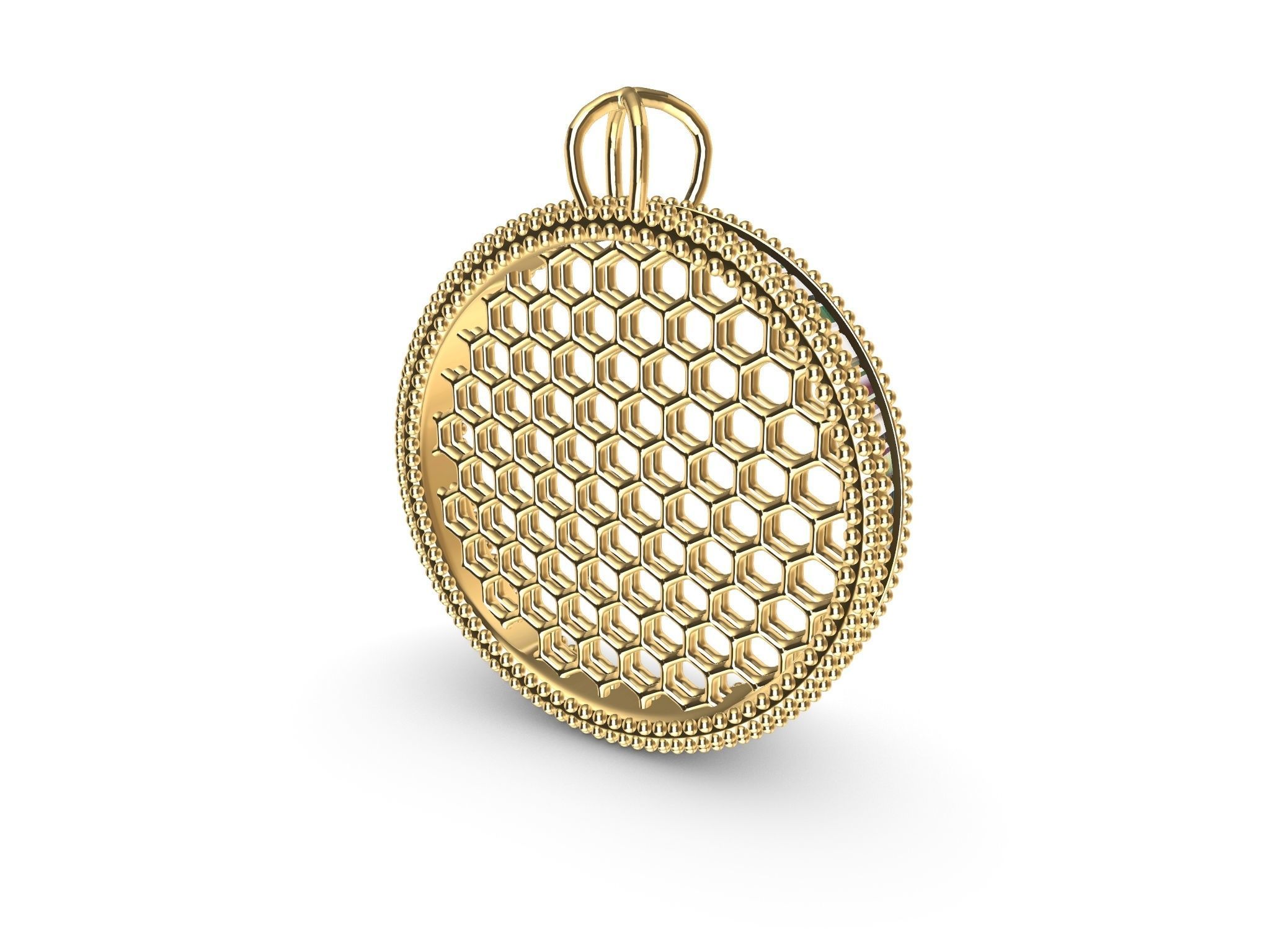 baguette jali pendant stl file verified 3D print model_5