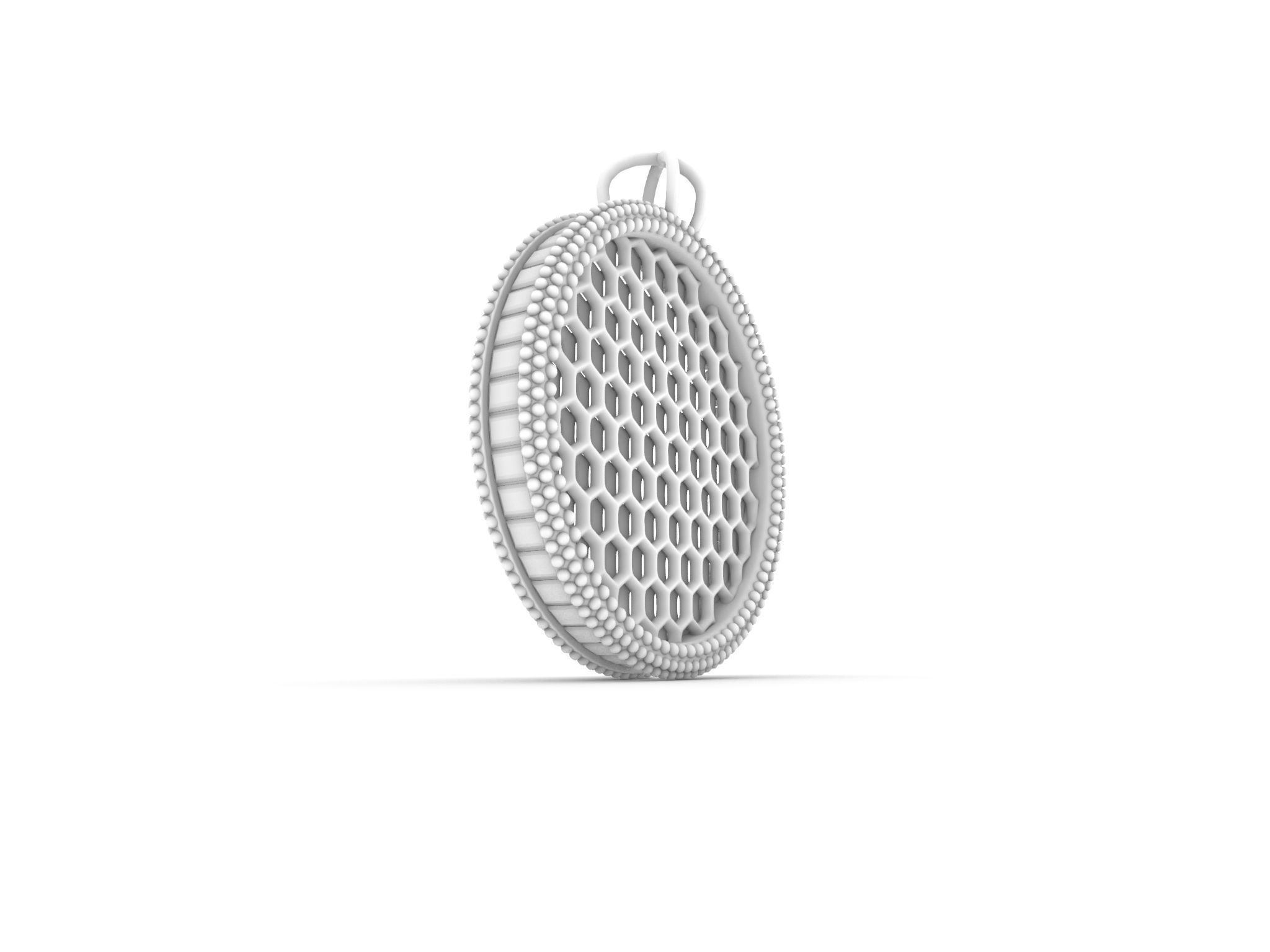 baguette jali pendant stl file verified 3D print model_24