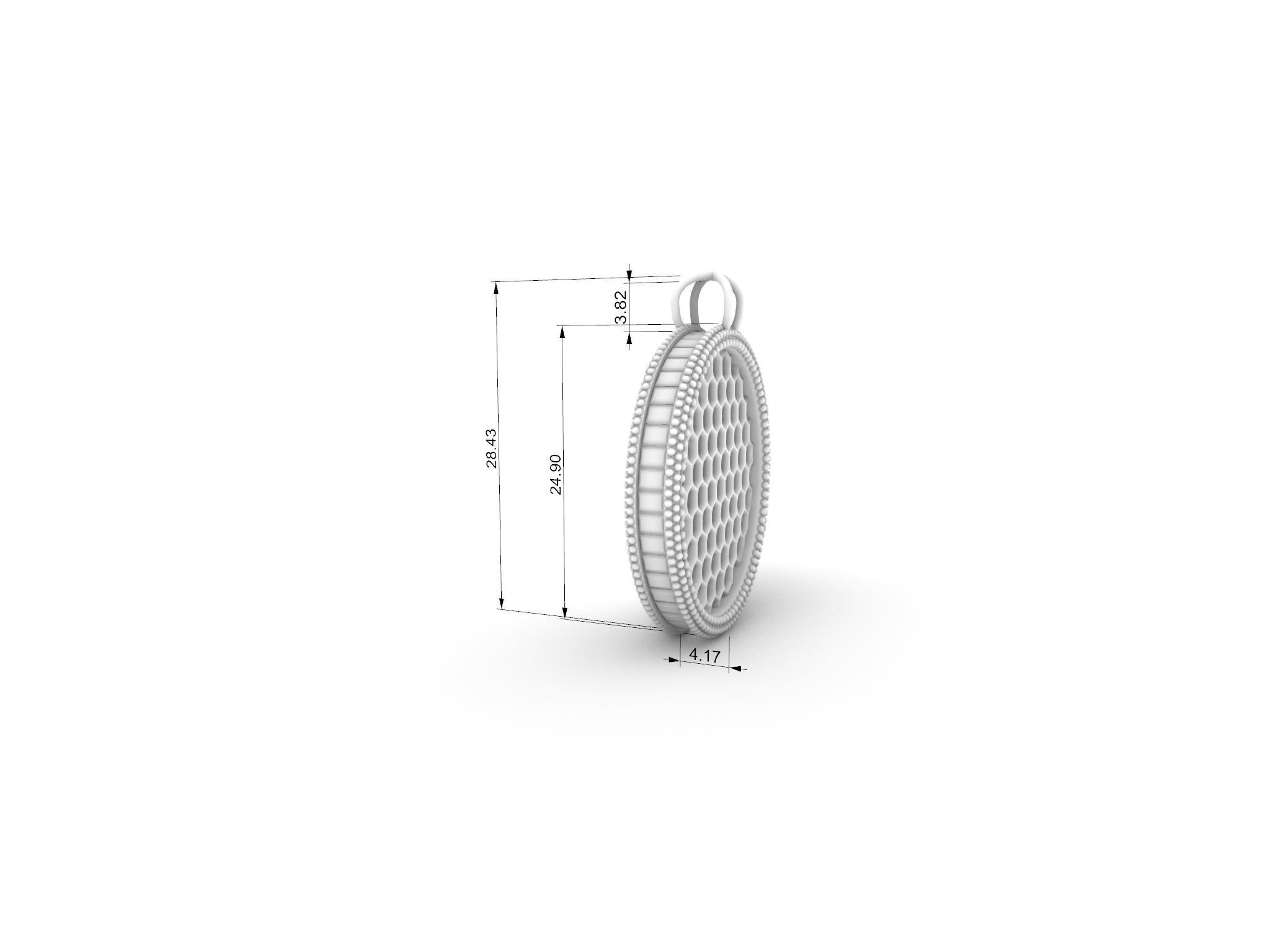 baguette jali pendant stl file verified 3D print model_26