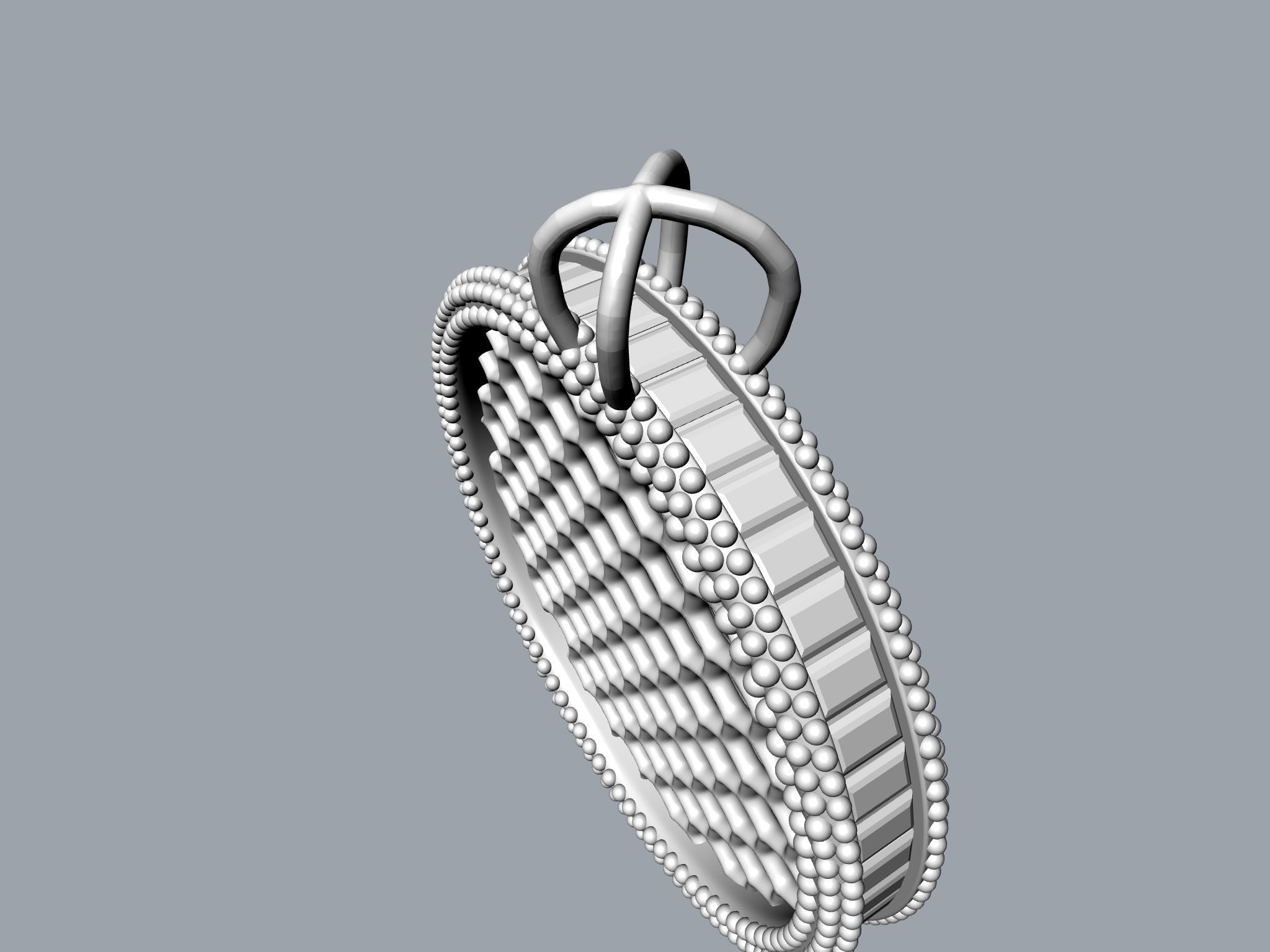 baguette jali pendant stl file verified 3D print model_12