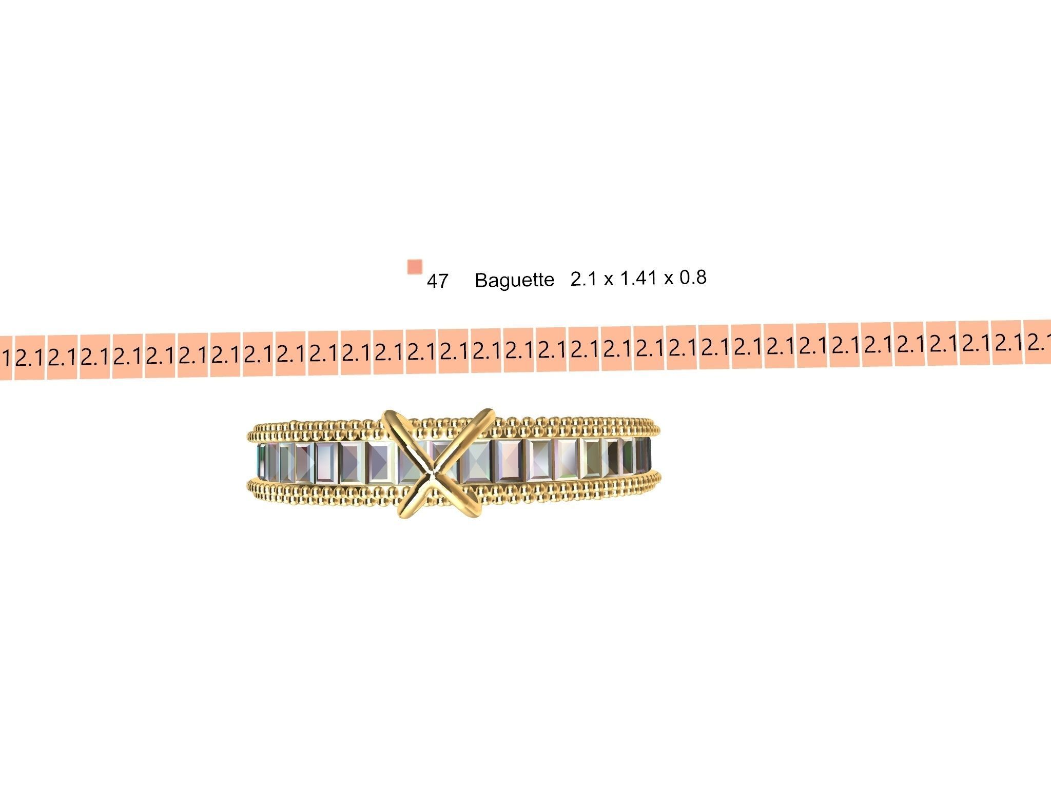 baguette jali pendant stl file verified 3D print model_14