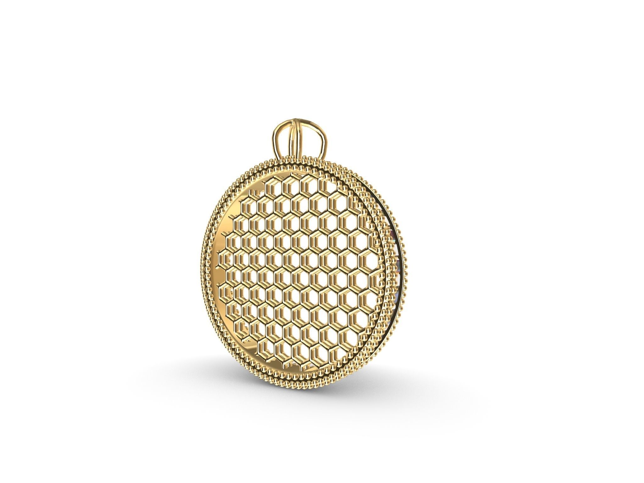 baguette jali pendant stl file verified 3D print model_8